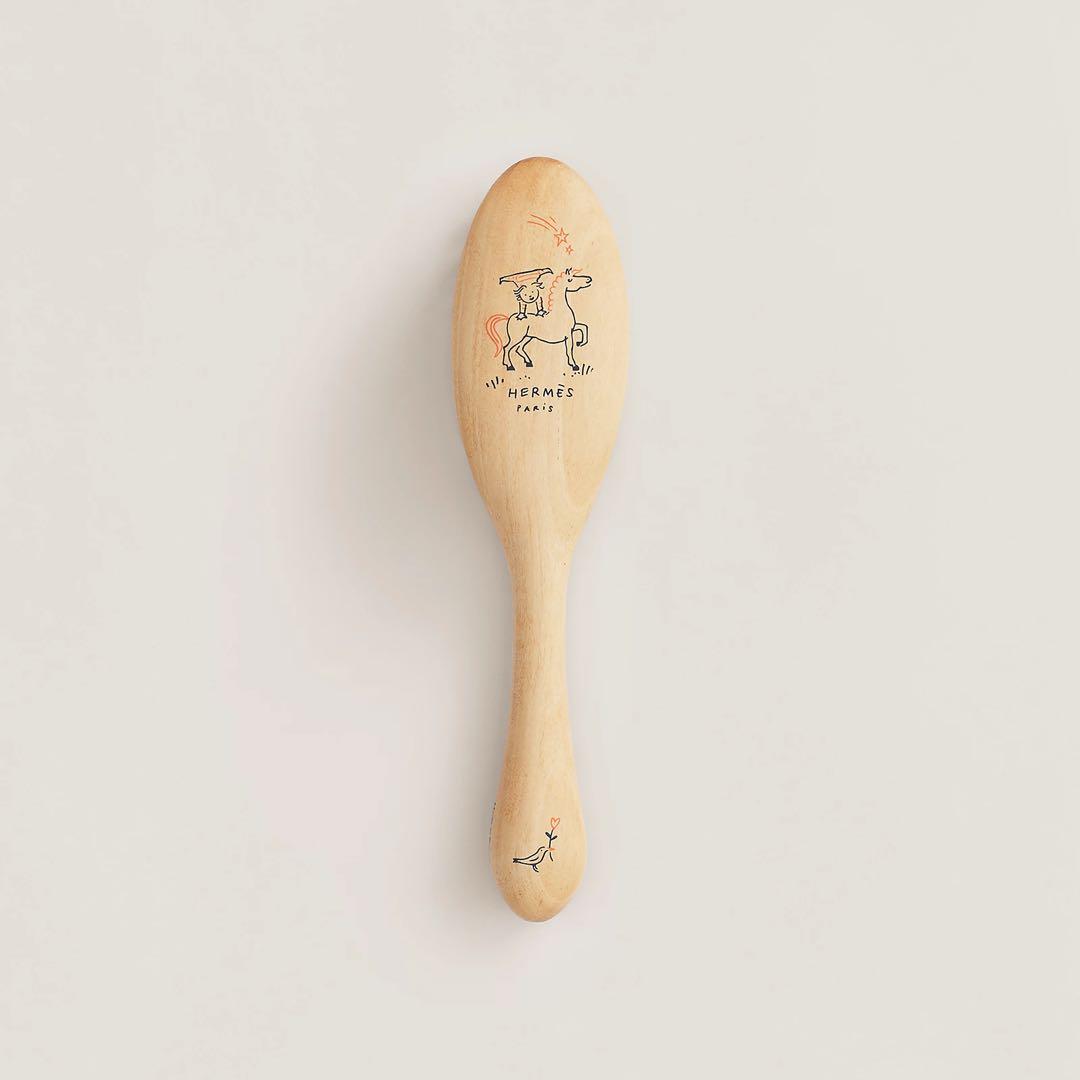 【エルメス】ヘアブラシ 《カブリオル》　ベビーブラシ