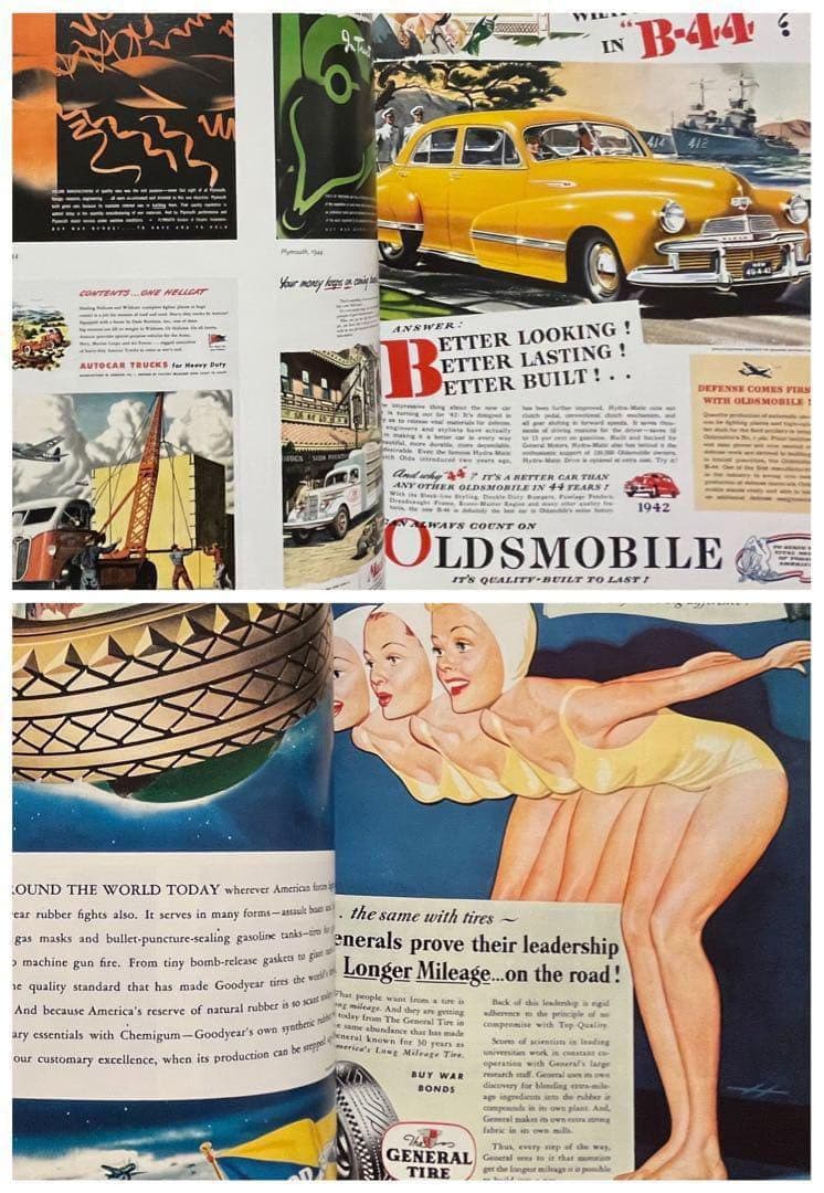 洋書 All-American Ads 40s 広告 スペースエイジ インテリア - メルカリ