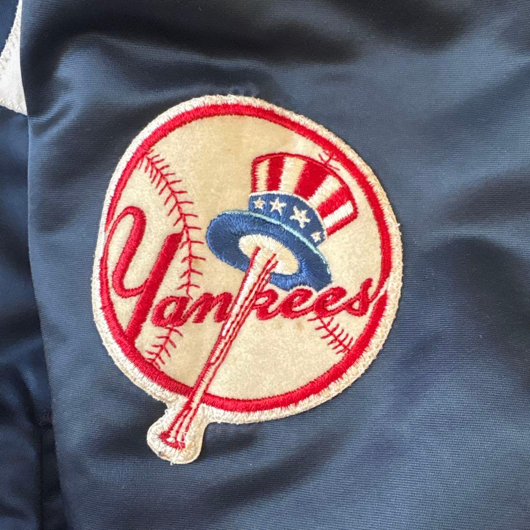 80s USA製 スターター ニューヨークヤンキース サテン スタジャン