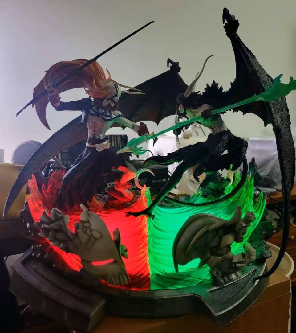 BLEACH 黒崎一護VSウルキオラ ガレージキット ガレキ スタチュー①