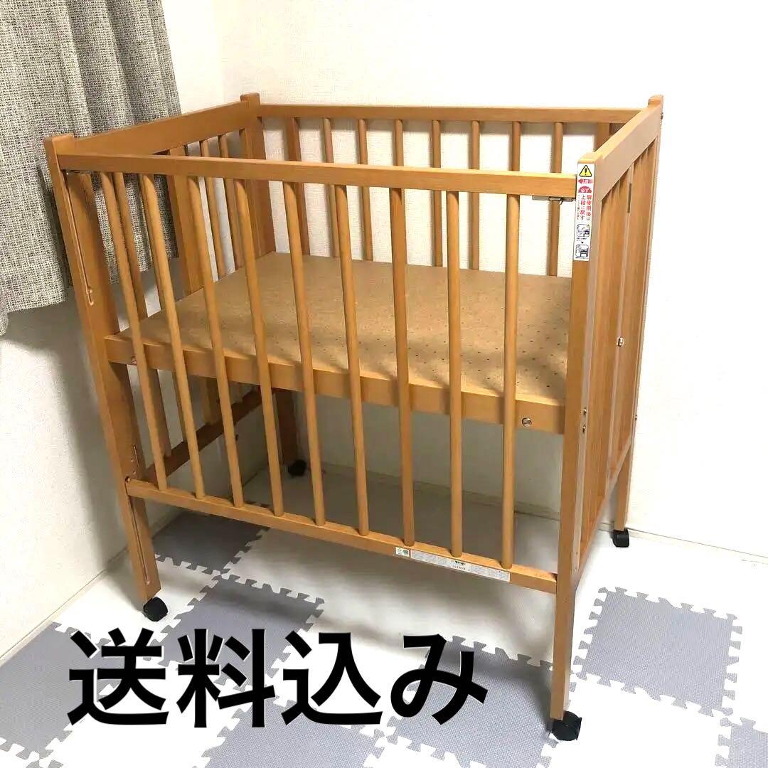 「ワンタッチハイベッド　クール★ミニ」 日本製ベビーベッド 石崎家具 ベッド&ベビーベッド専門店『スリーピー』 日本製 ベビーベッド