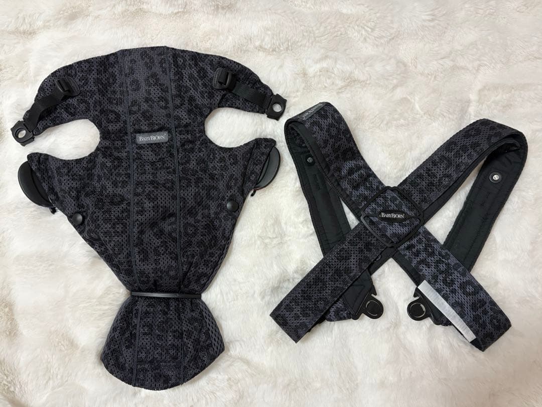 ベビービョルン　ベビーキャリアMINI アンスラサイトレオパード柄 ベビービョルン ベビーキャリアMINI アンスラサイトレオパード柄