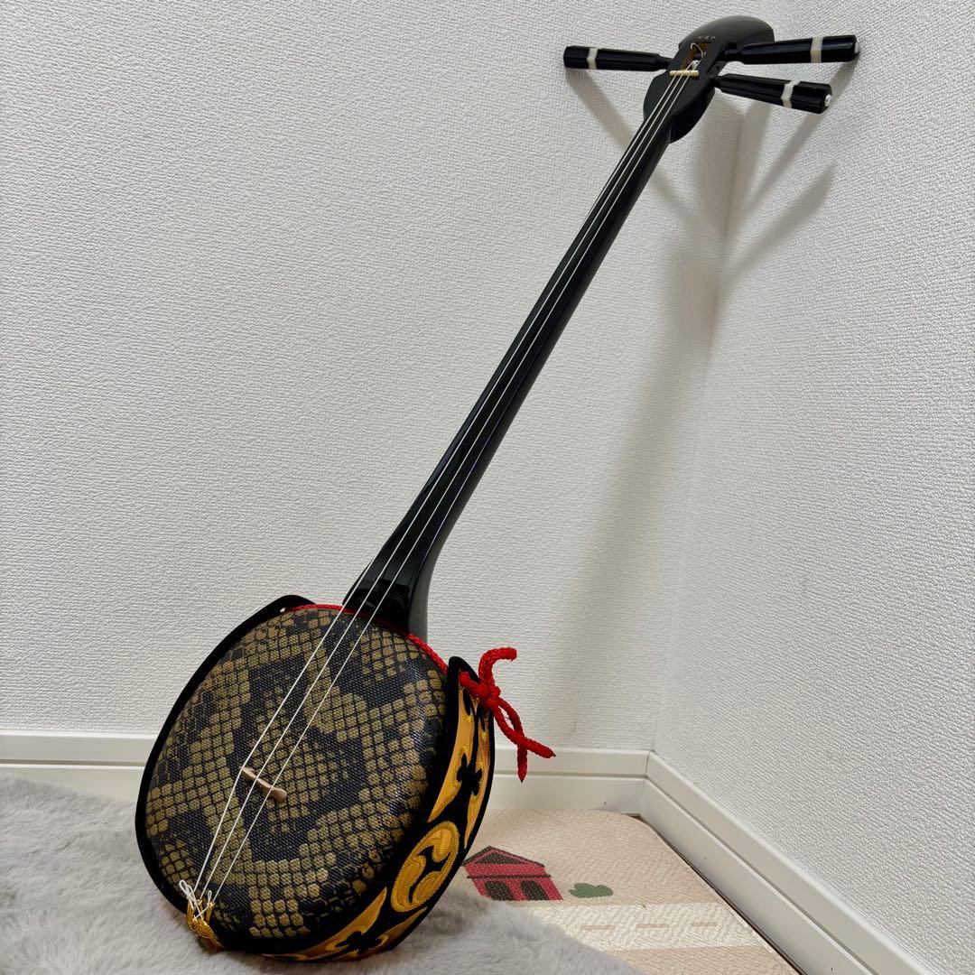 沖縄三線 ソフトケース 初心者 入門 弦楽器 和楽器 人工革 蛇 工四合