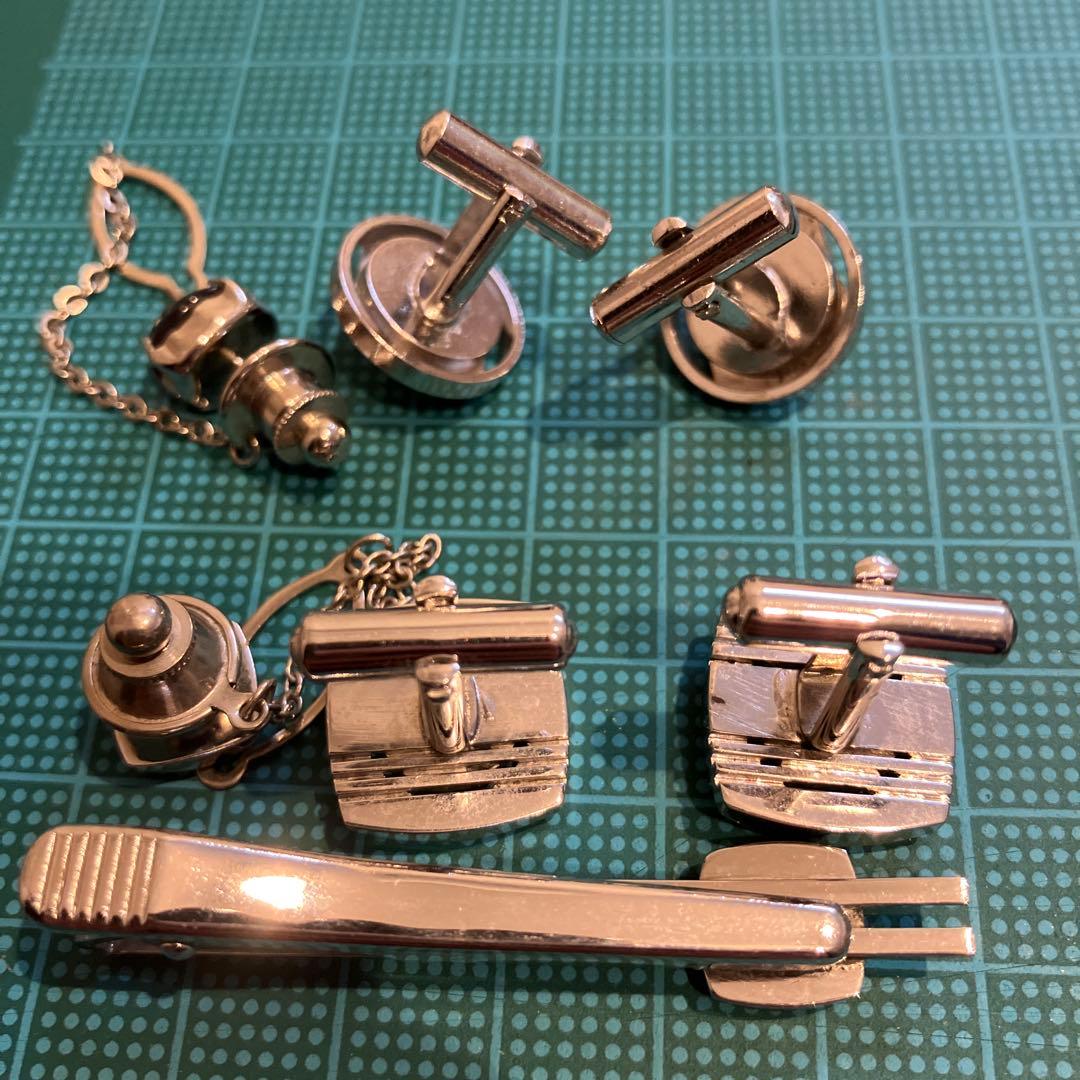 カフスボタン ネクタイピンまとめ売り - メルカリ