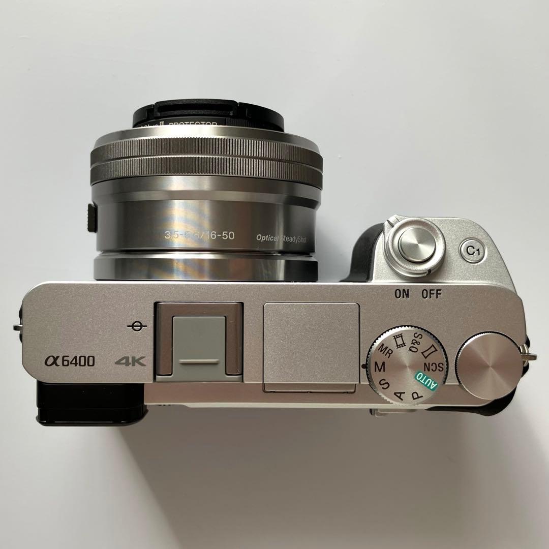 SONY a6400レンズキット シャッター回数54回【アクセサリー類装備済み