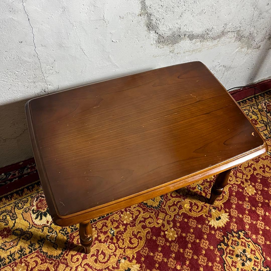 カリモク】 コロニアル サイドテーブル TC200JK ビンテージ 木製