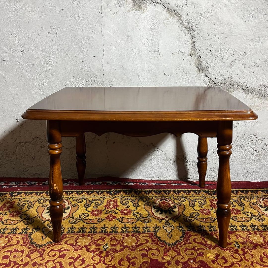 カリモク】 コロニアル サイドテーブル TC200JK ビンテージ 木製