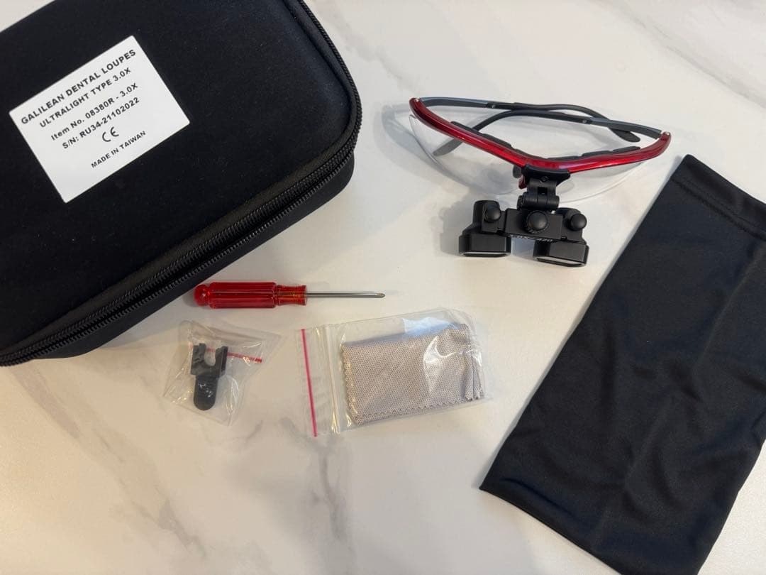 美品】ガレリアンルーペ 歯科用ルーペ 3.0倍 420mm ケース付き - メルカリ