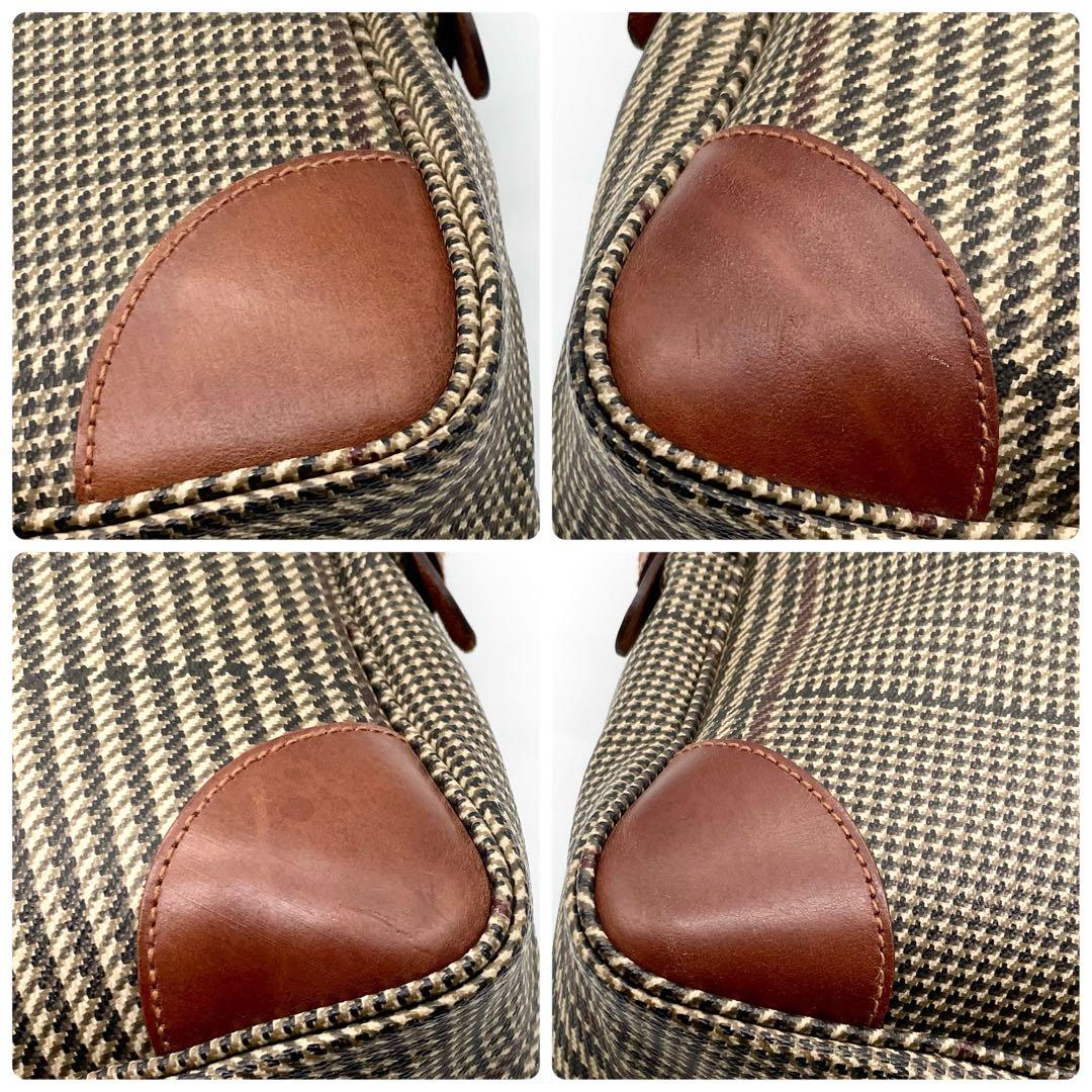 ポロラルフローレン ビジネスバッグ A4可能 千鳥格子 ブリーフケース