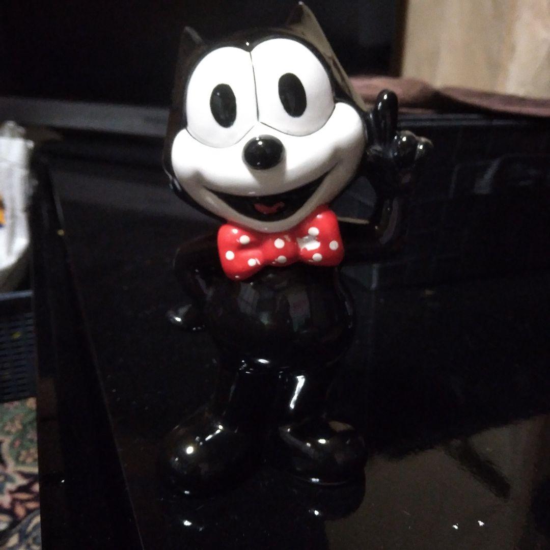 フィリックス・ザ・キャット felix the cat　1989　陶器　貯金箱 フィリックス・ザ・キャット（FELIX THE CAT） フィギュア 貯金箱 陶器