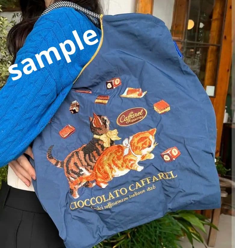 新品未使用】Ball&Chain×カファレル エコバッグ Mサイズ ネイビー