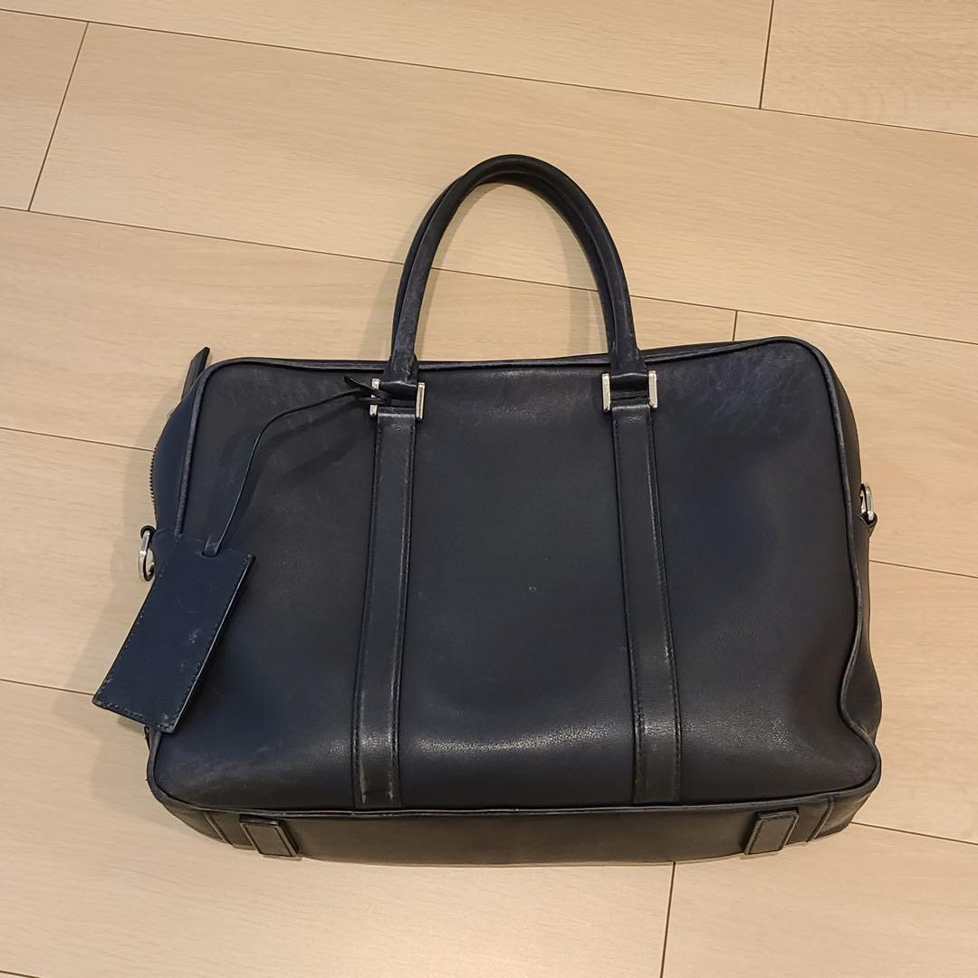 PRADA ブリーフバッグ ビジネスバッグ ネイビー PRADA（プラダ） サフィアーノ ビジネスバッグ ブリーフケース 書類鞄