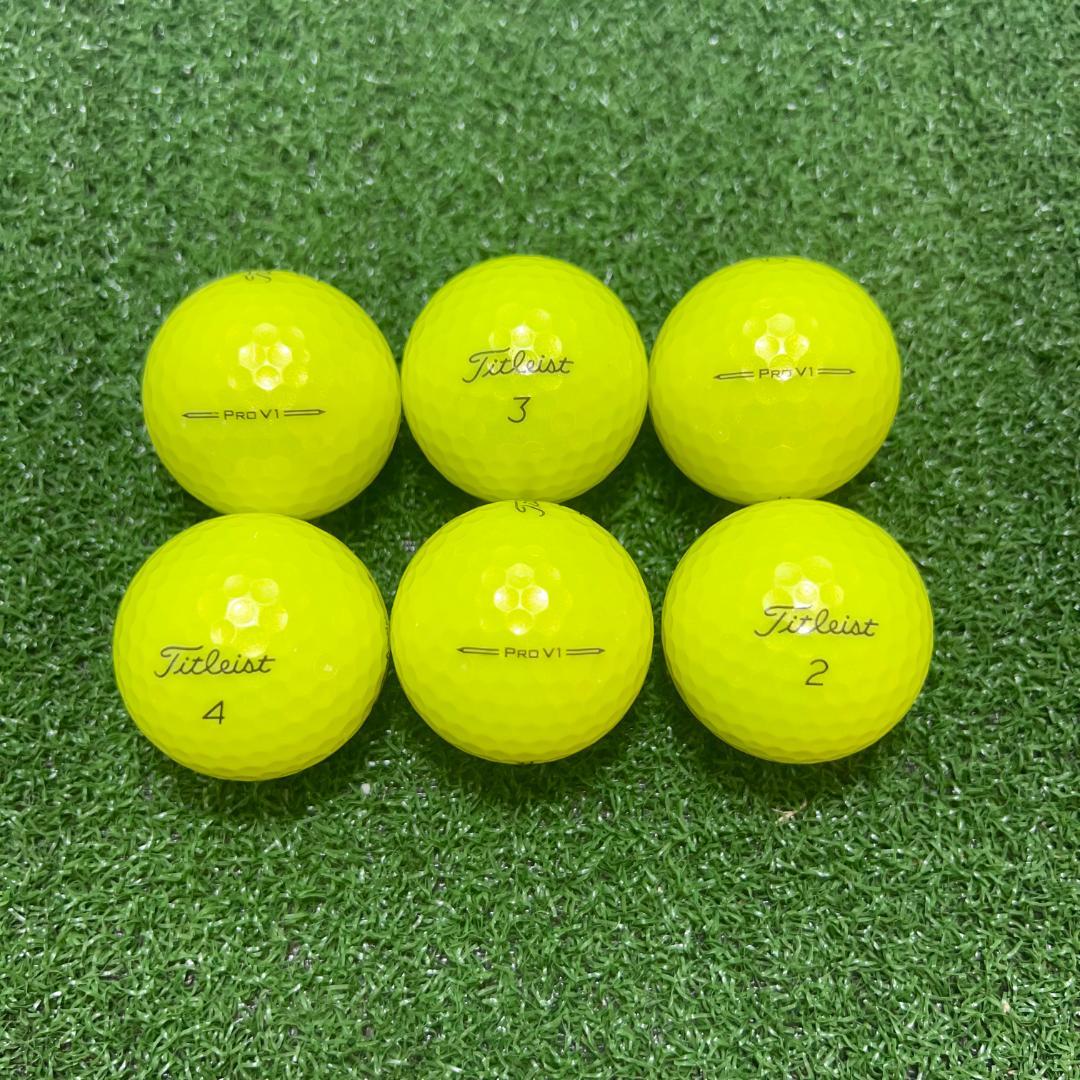 S110】Titleist PRO V1 黄 23年 ロストボール 24球 - メルカリ