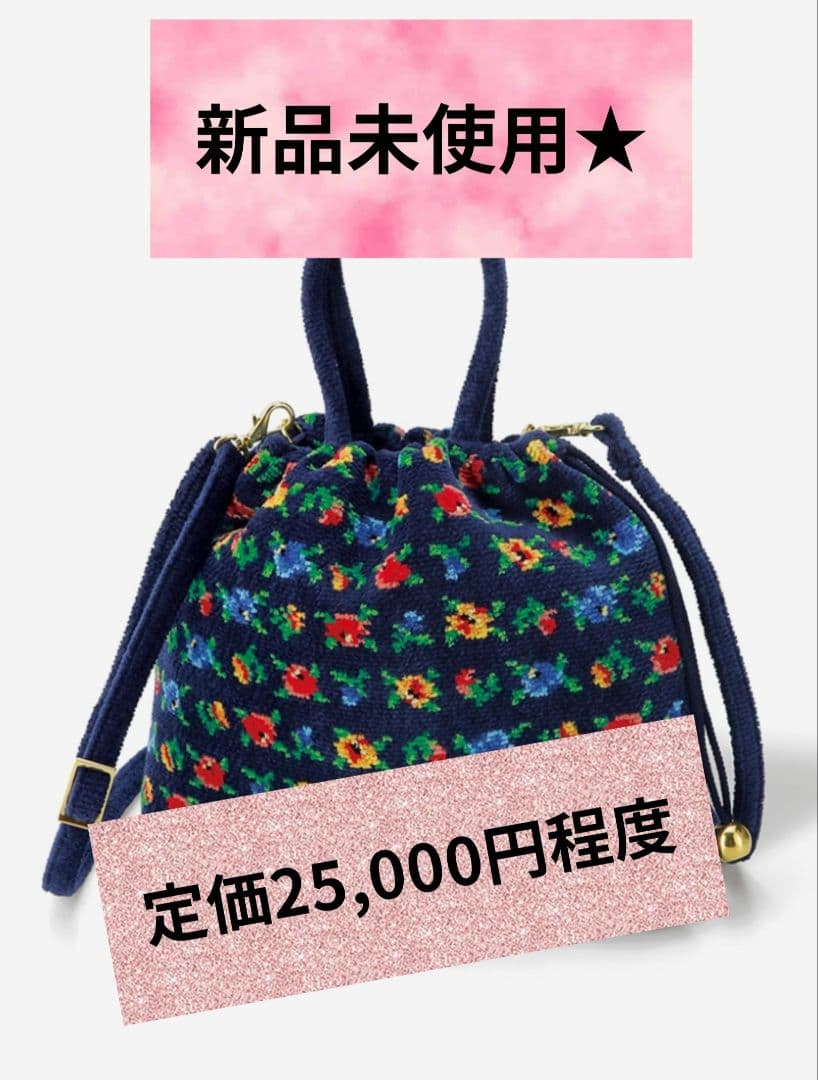 定価25000円程度♪ 新品未使用☆ フェイラー カリーナ 巾着ショルダー
