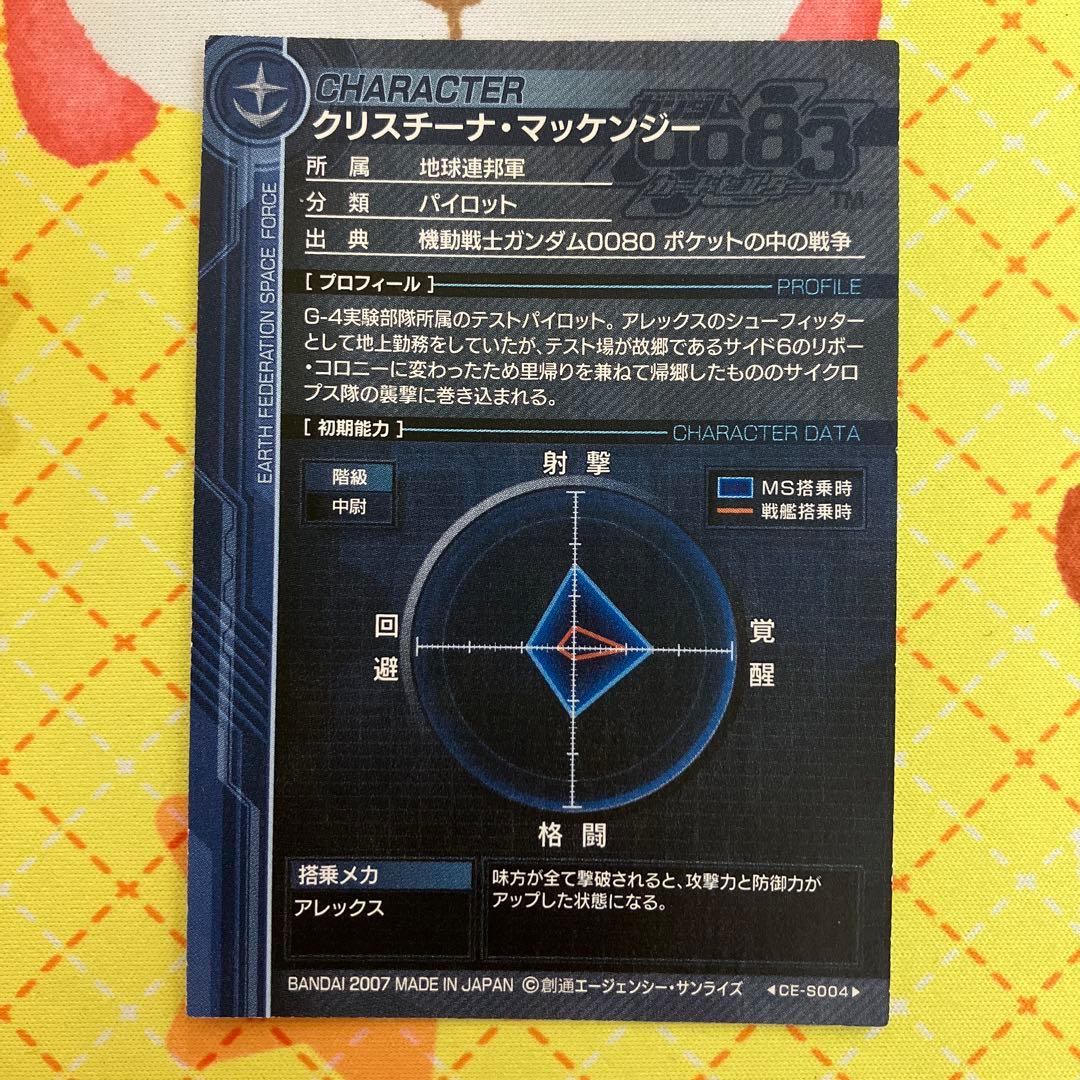 機動戦士ガンダム0083カードビルダー クリスチーナ・マッケンジー