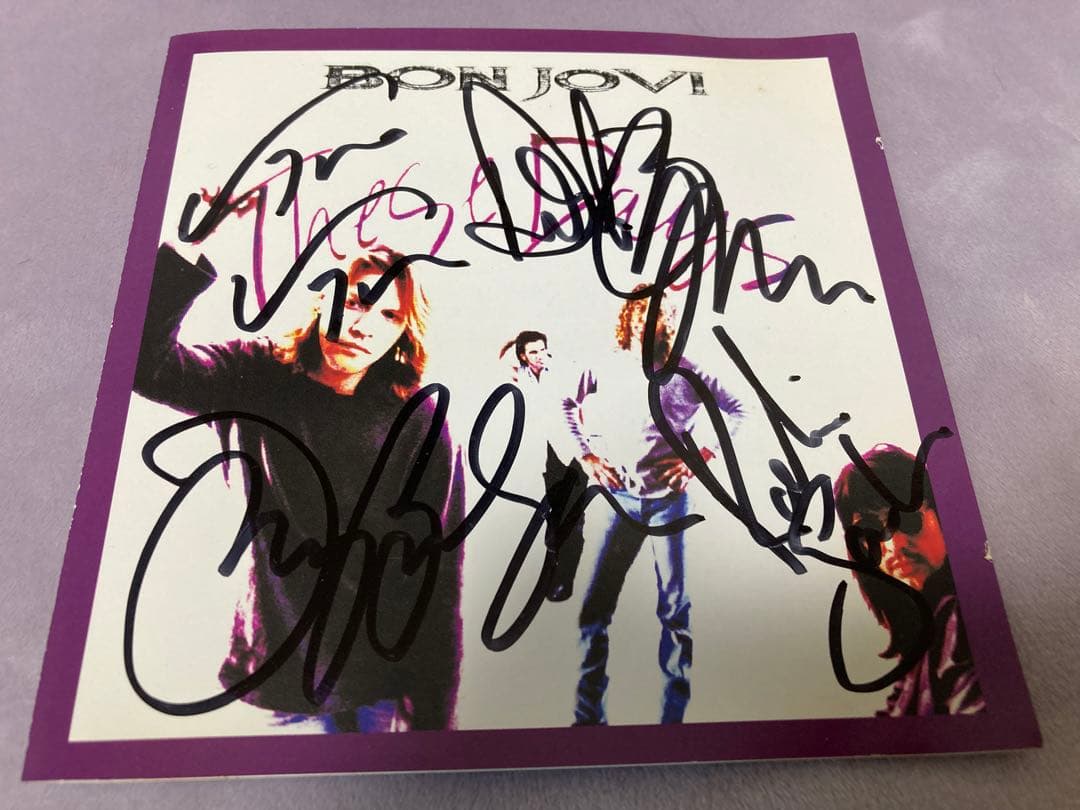 レア bon jovi 直筆 サイン CD ボンジョビ ボンジョヴィ - メルカリ