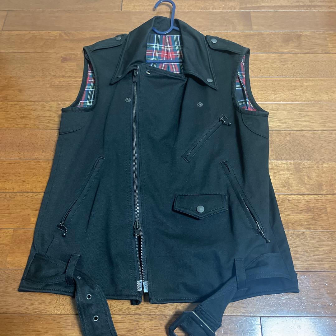 ナンバーナイン　ライダースベスト number (n)ine ライダース ベスト ナンバーナイン - メルカリ