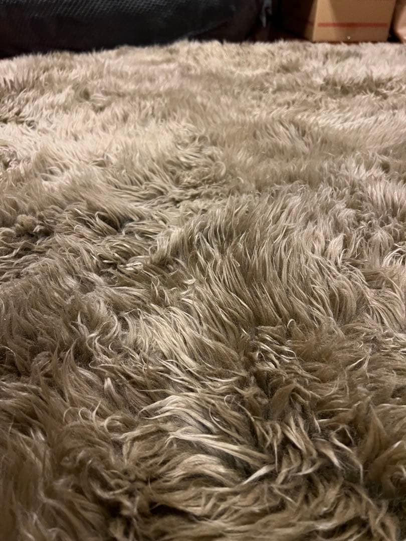 リアルムートンラグ 羊毛シープスキン 長毛 特大サイズ