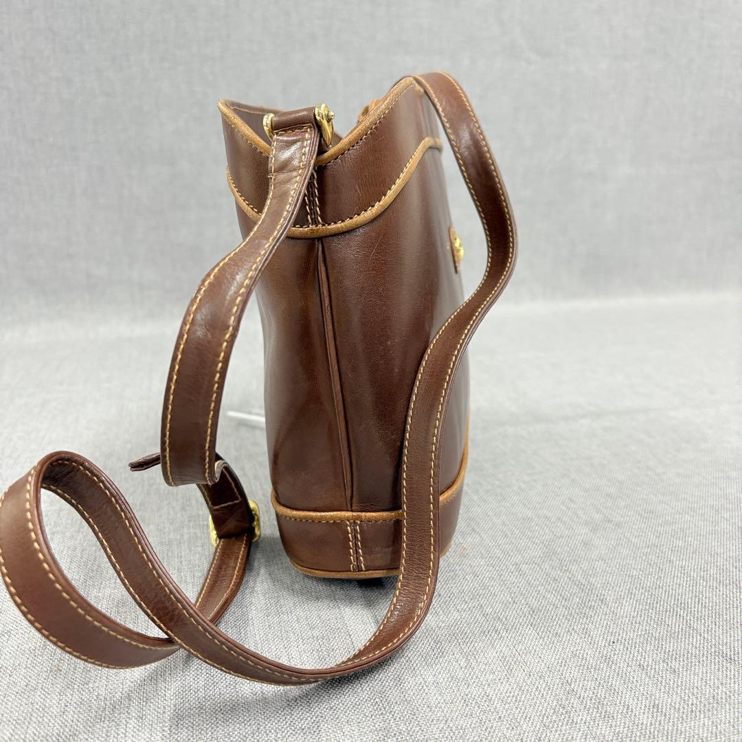 希少 GUCCI オールドグッチ 革 ショルダーバッグ ブラウン