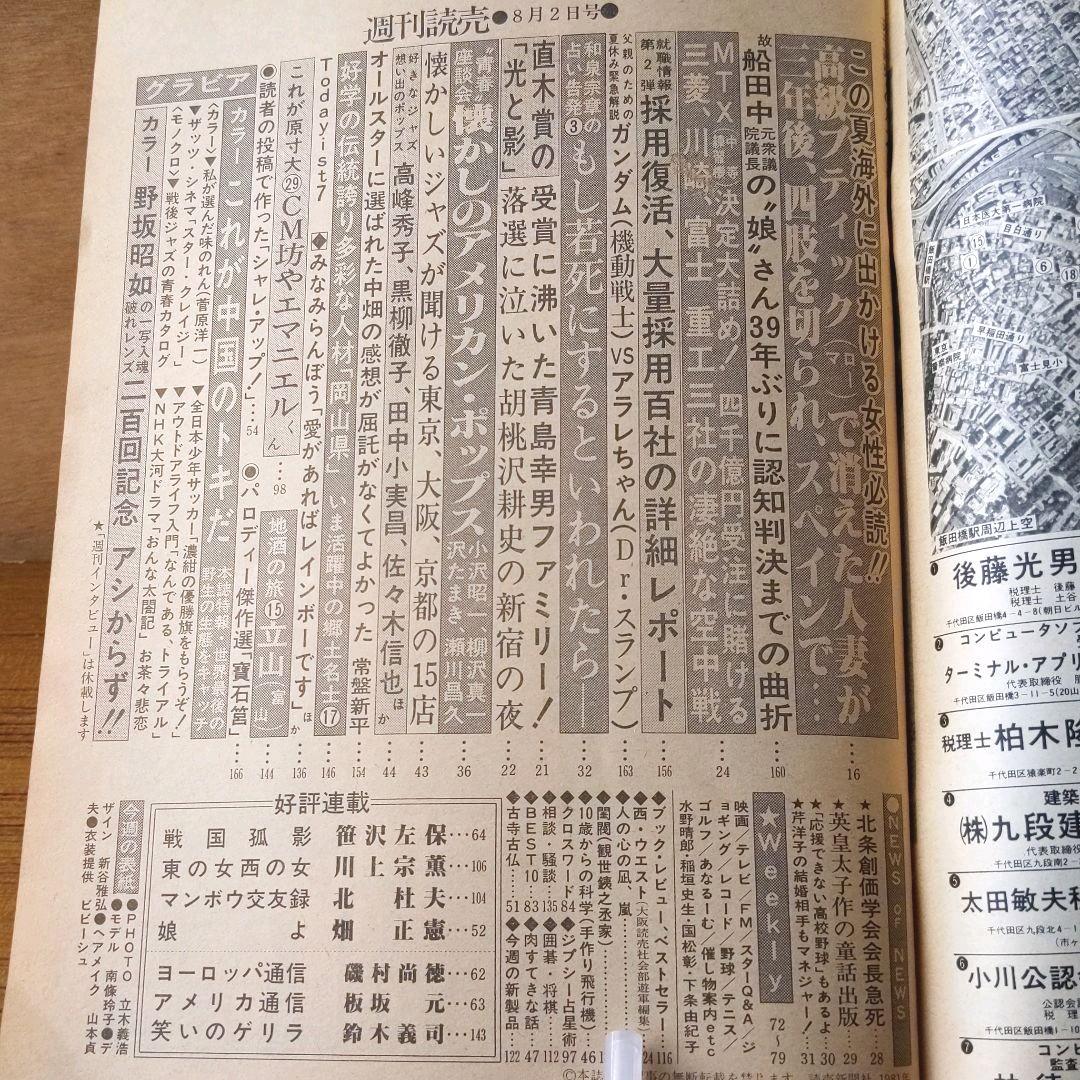 週刊読売 昭和56年8月2日号