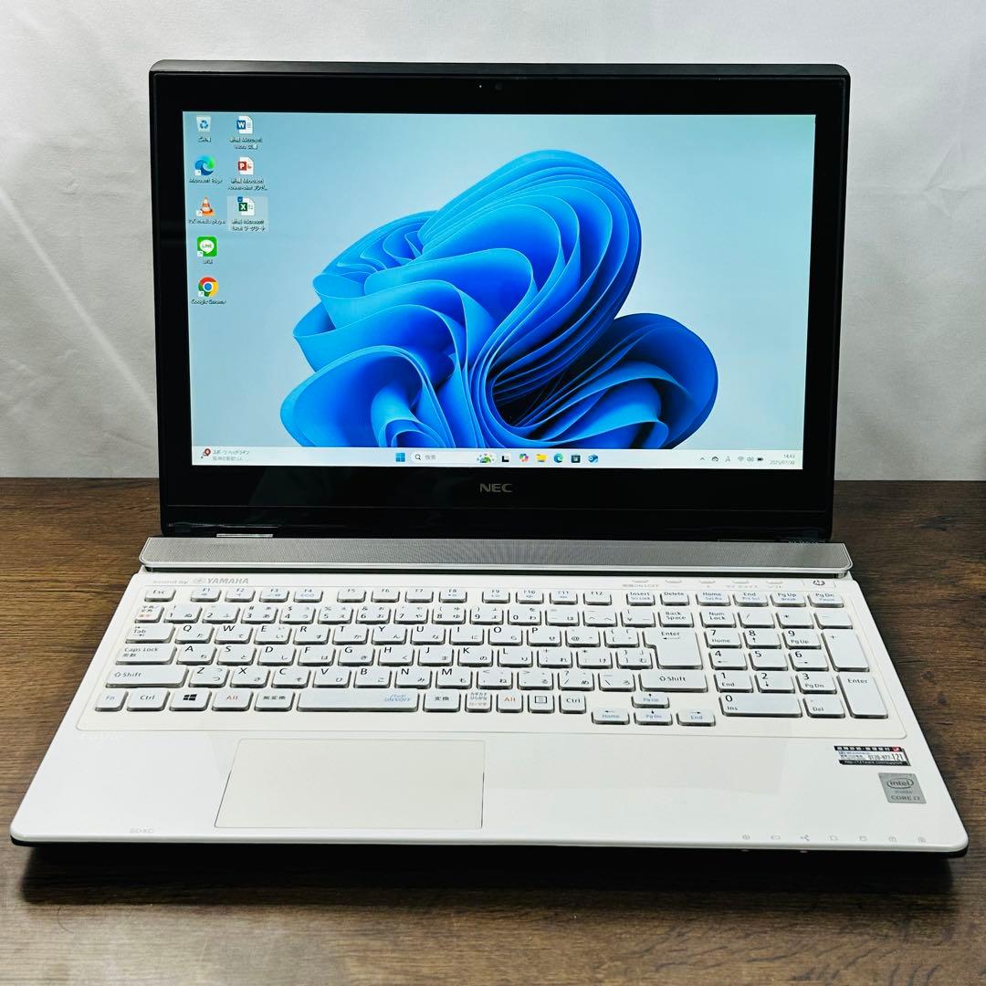 NECノートパソコンi7/SSD500G/16G Office付 Win11