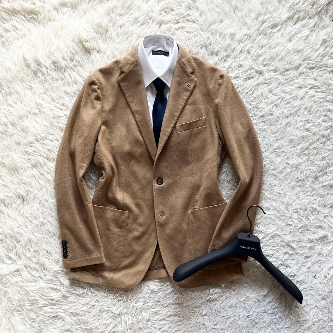 <美品>TAGLIATORE×ブリッラ カシミヤ100% キャメルジャケット48 美品>TAGLIATORE×ブリッラ カシミヤ100% キャメルジャケット48 - メルカリ