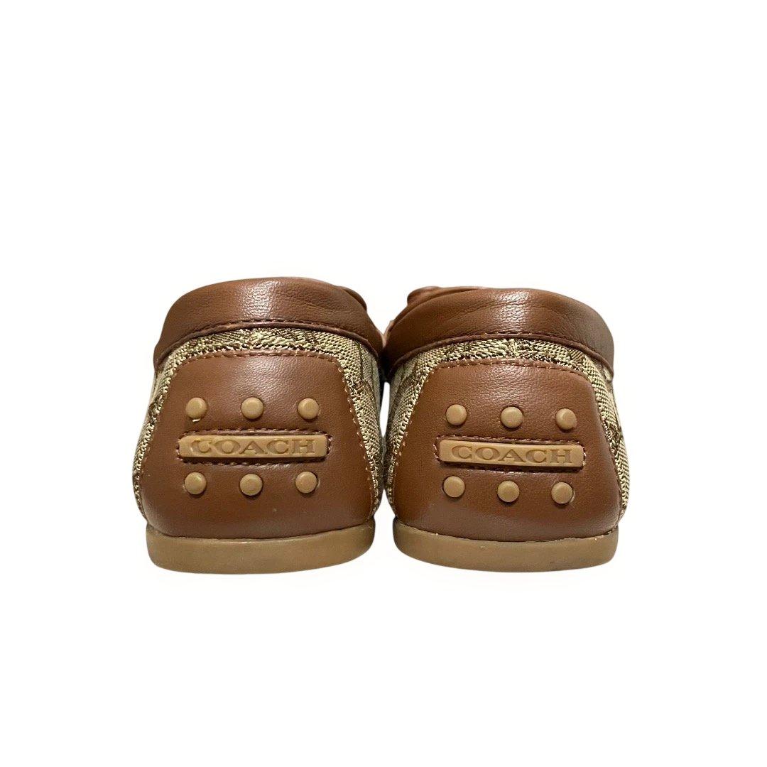 本日限定値引‼️美品‼️箱付❣️COACH モカシン ベージュ/ブラウン