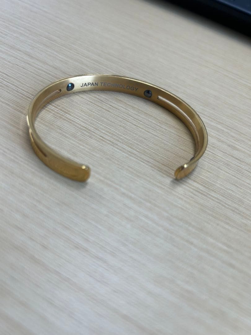 BANDEL 金色ブレスレット ´CAN DO´ サイズL/LL