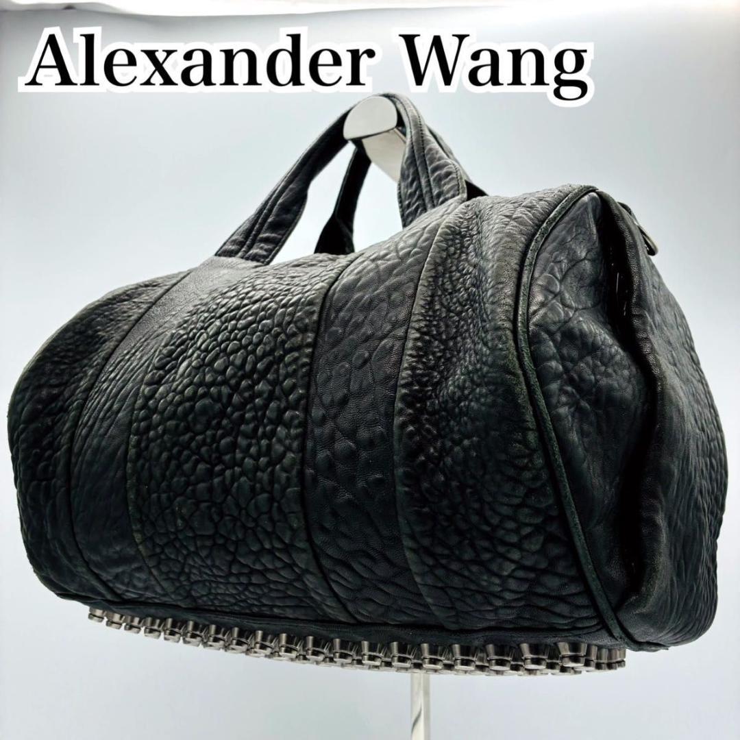 アレキサンダーワン ミニボストン ハンドバッグ レザー シボ革 archiv ボストンバッグ ミニボストン ダークブラウン ハンドバッグ レザー 本