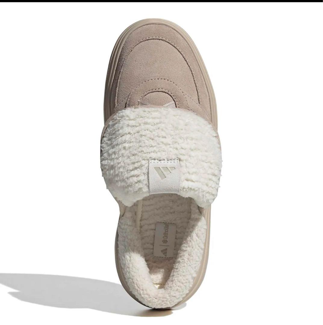 25.5cm 韓国限定adidas Grand Court Mule ベージュ