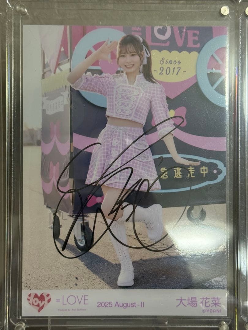 大場花菜直筆サイン入り4枚セットイラコメあり多数あり(購入してくれる