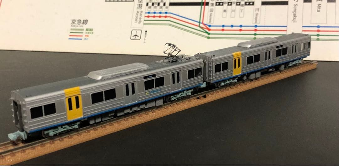 管理番号1602 北総9100形Nゲージ イエロートレイン金属製キット組立品8