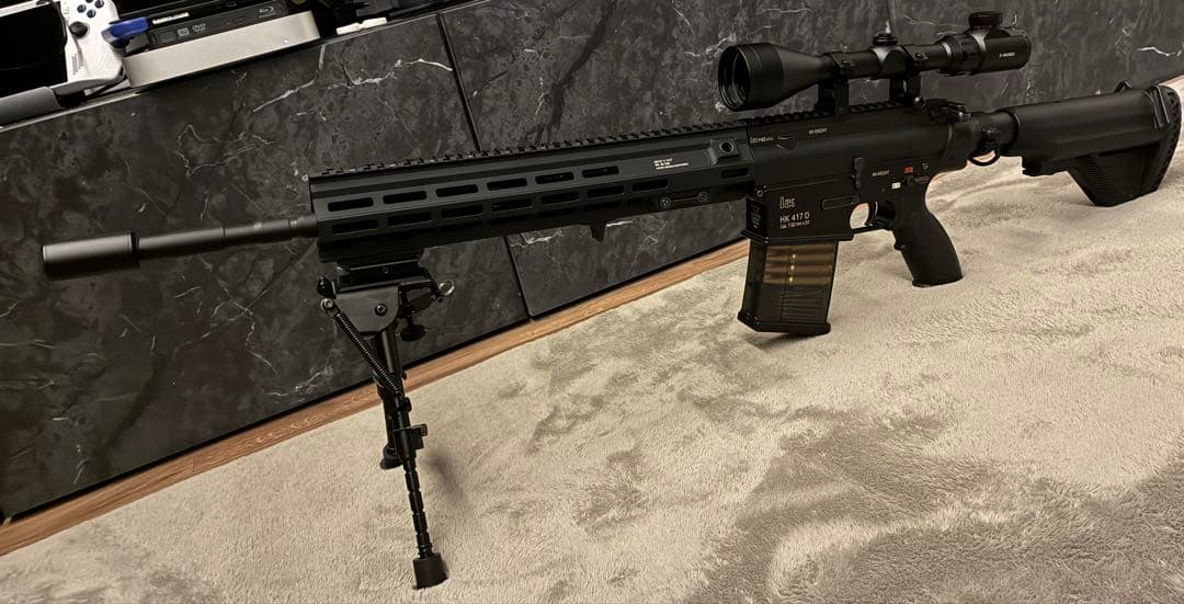 東京マルイ HK417 ショップ流速フルカスタム Mlokハンドガード等