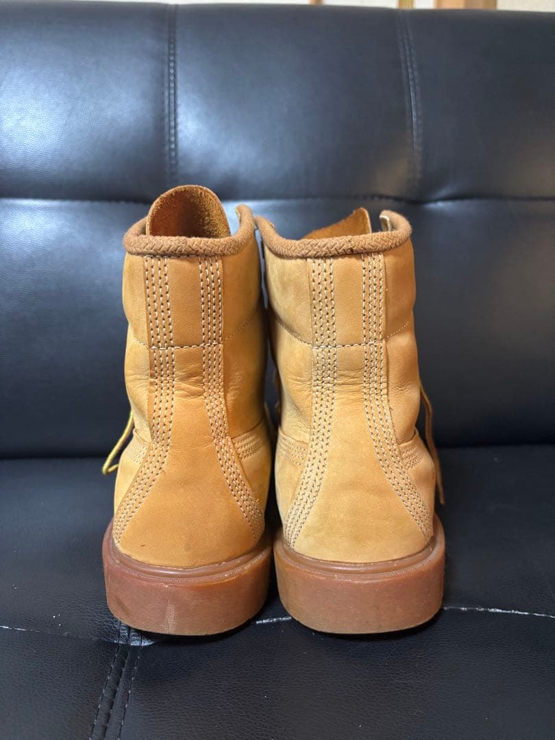 美品Timberland 10066 イエローブーツ7 25 ヌバックレザー - 靴