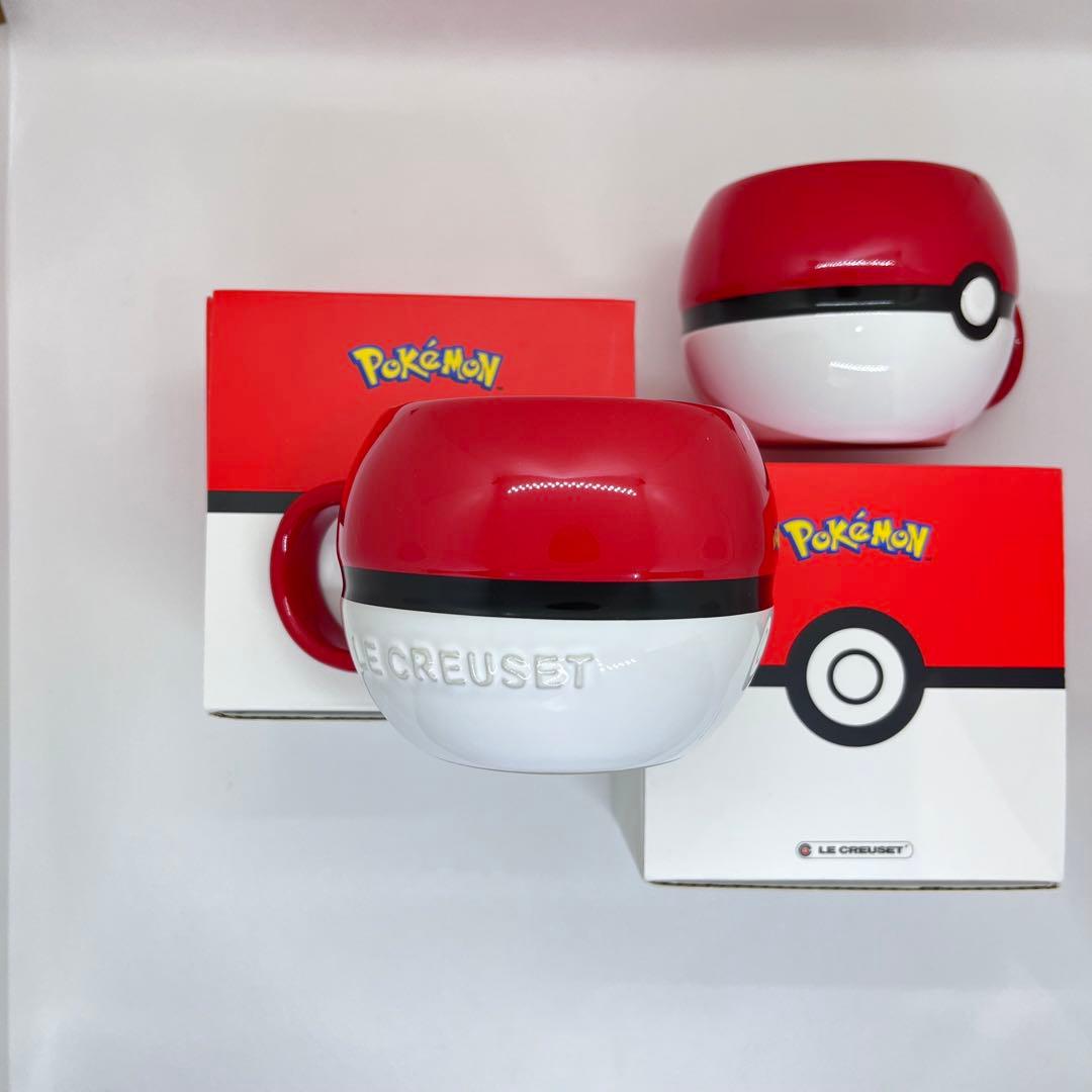 新品 2個 ル・クルーゼ ポケモン モンスターボール マグ 完売品 未使用