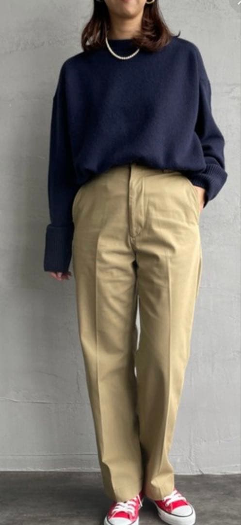 soki様　THE SHINZONE ベージュチノパン THE SHINZONE [ザ シンゾーン] ウォッシュド ハイウエストチノパン