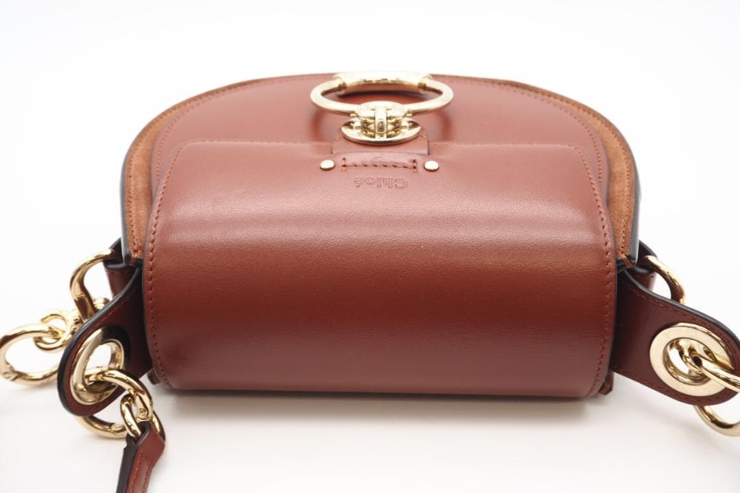 Chloe ショルダーバッグ シャイニー＆スエードレザー製 Tessスモール A