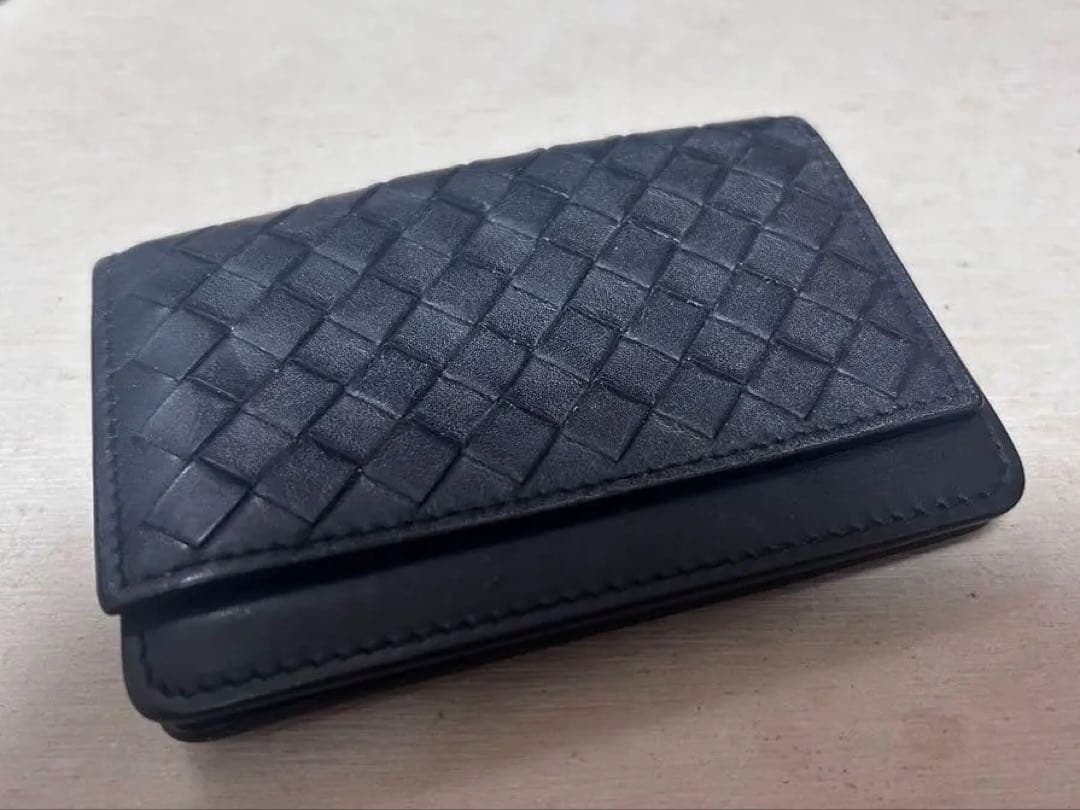 BOTTEGA VENETA ブラック名刺入れ ボッテガヴェネタ カードケース BOTTEGA VENETA 名刺入れ ブラック