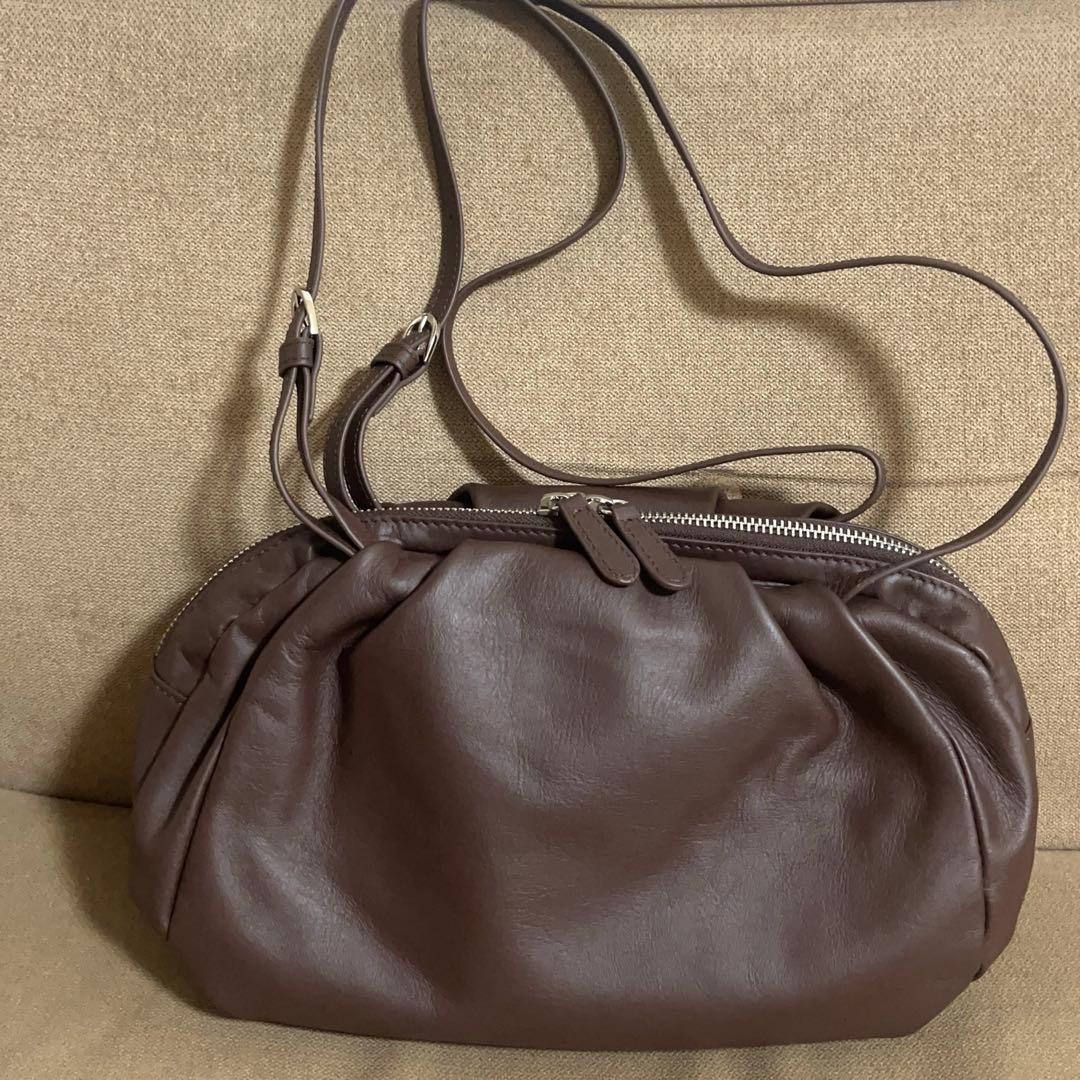 《本革/430g》コロンボストンバッグ　ブラウン