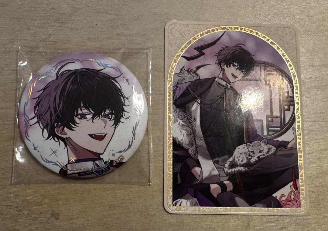 ART OF NIJISANJI 佐伯イッテツ 缶バッジ カード - メルカリ