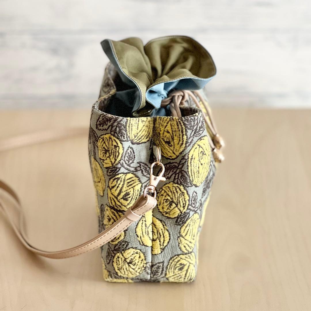 ミナペルホネンrosyあおり巾着ショルダーバッグ MM602-232 - メルカリ