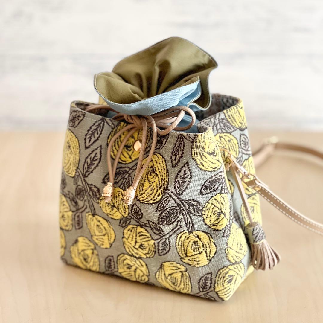 ミナペルホネンrosyあおり巾着ショルダーバッグ MM602-232 - メルカリ