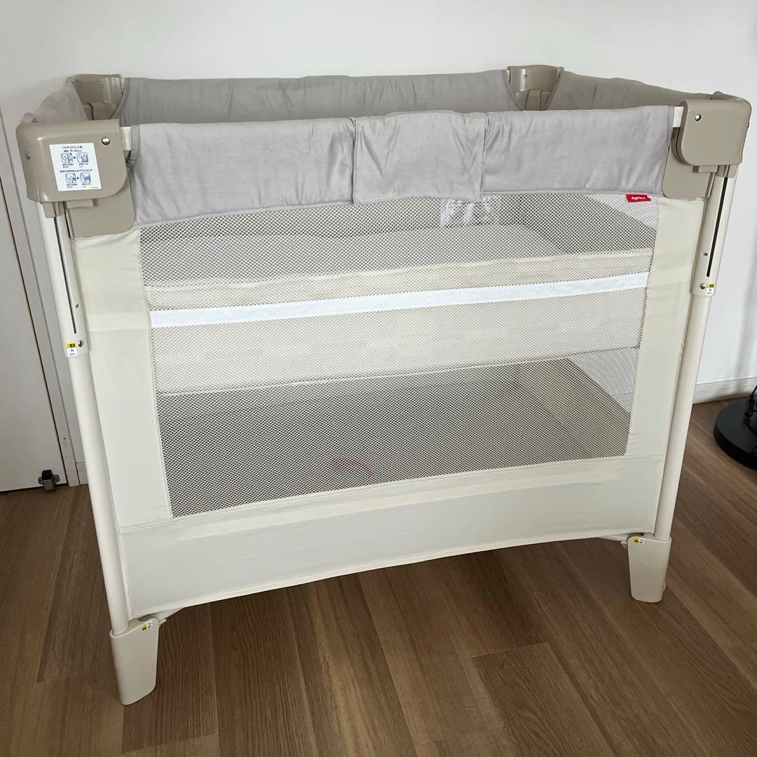 Aprica ココネルエアー 折りたたみ ベビーベッド ベージュ マットレス付き Amazon.co.jp: Aprica(アップリカ) ベビーベッド ココネルエアー AB 0