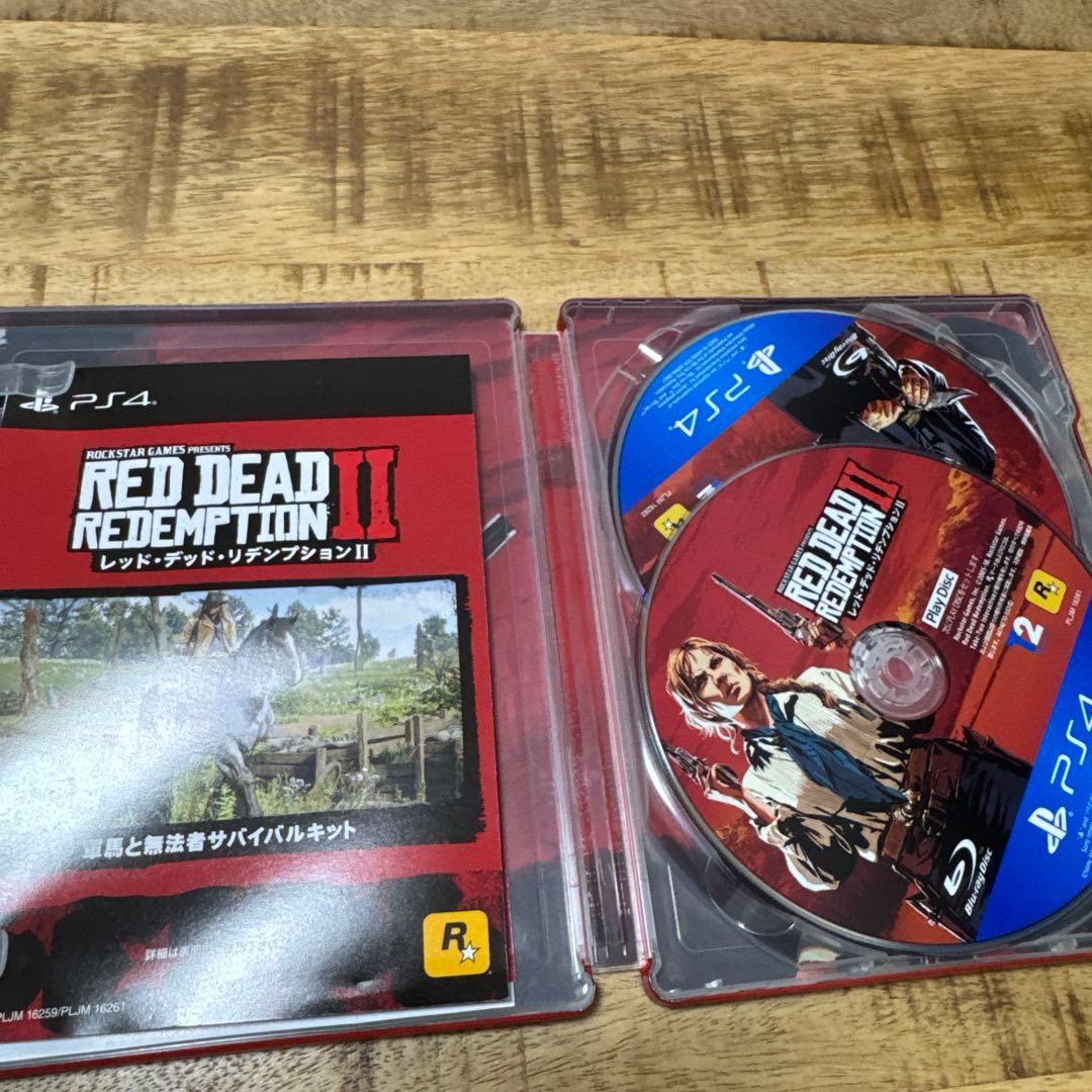 PS4 レッドデッドリデンプション2 スチールブック - メルカリ