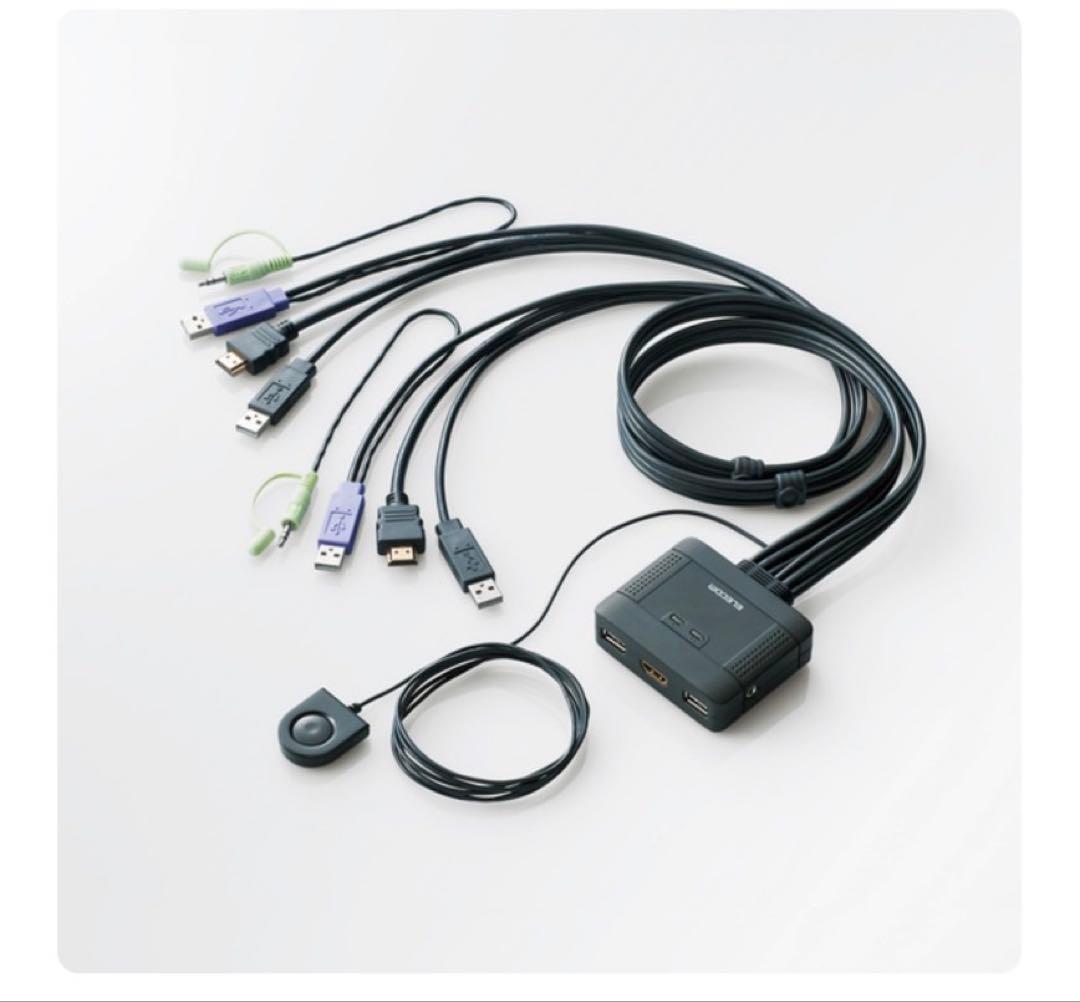 新品ELECOM KVM-HDHDU2 HDMI(R)対応パソコン切替器 HDMI(R)対応パソコン切替器 - KVM-HDHDU2
