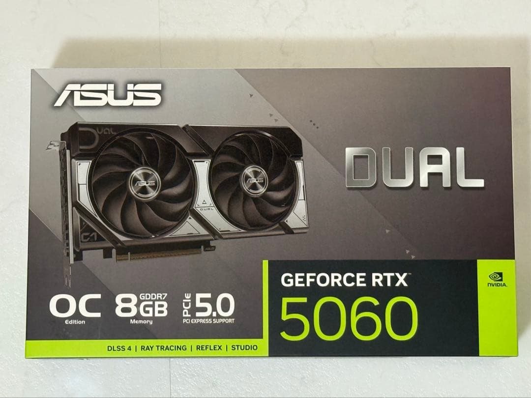 グラフィックボード・グラボ・ビデオカード ASUS GeForce RTX 5060 OC 8GB DUAL Amazon | ASUS DUAL GeForce RTX 5060 8GB GDDR7 OCエディション