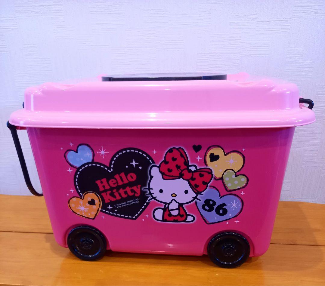 ハローキティ 収納ボックス おもちゃ箱 キャスター付き サンリオ 希少