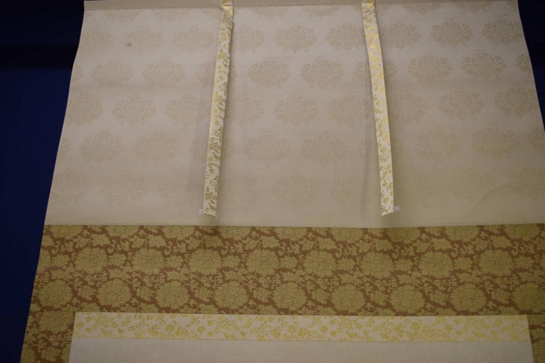 不詳/作者不詳/顕和？/旅立/奥の細道/松尾芭蕉句/大幅/布袋屋掛軸HJ