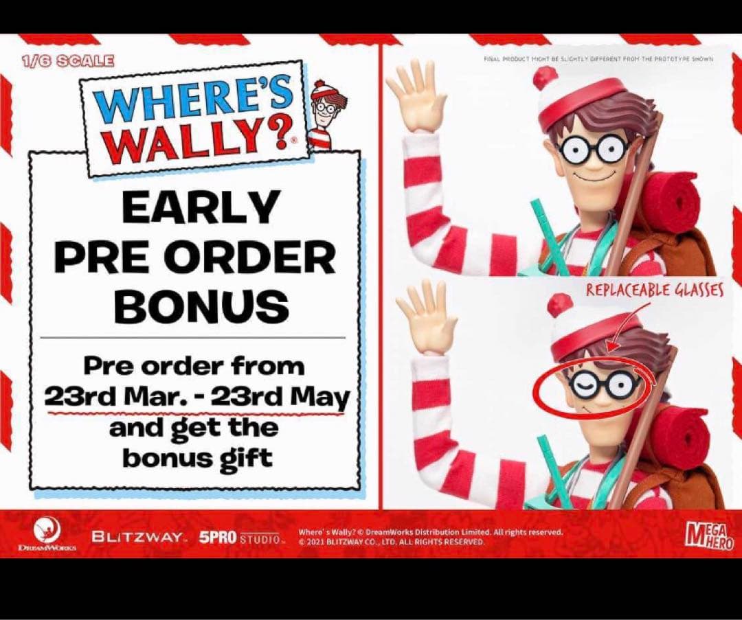 予約特典付き ウォーリーをさがせ! 1/6 フィギュア - メルカリ