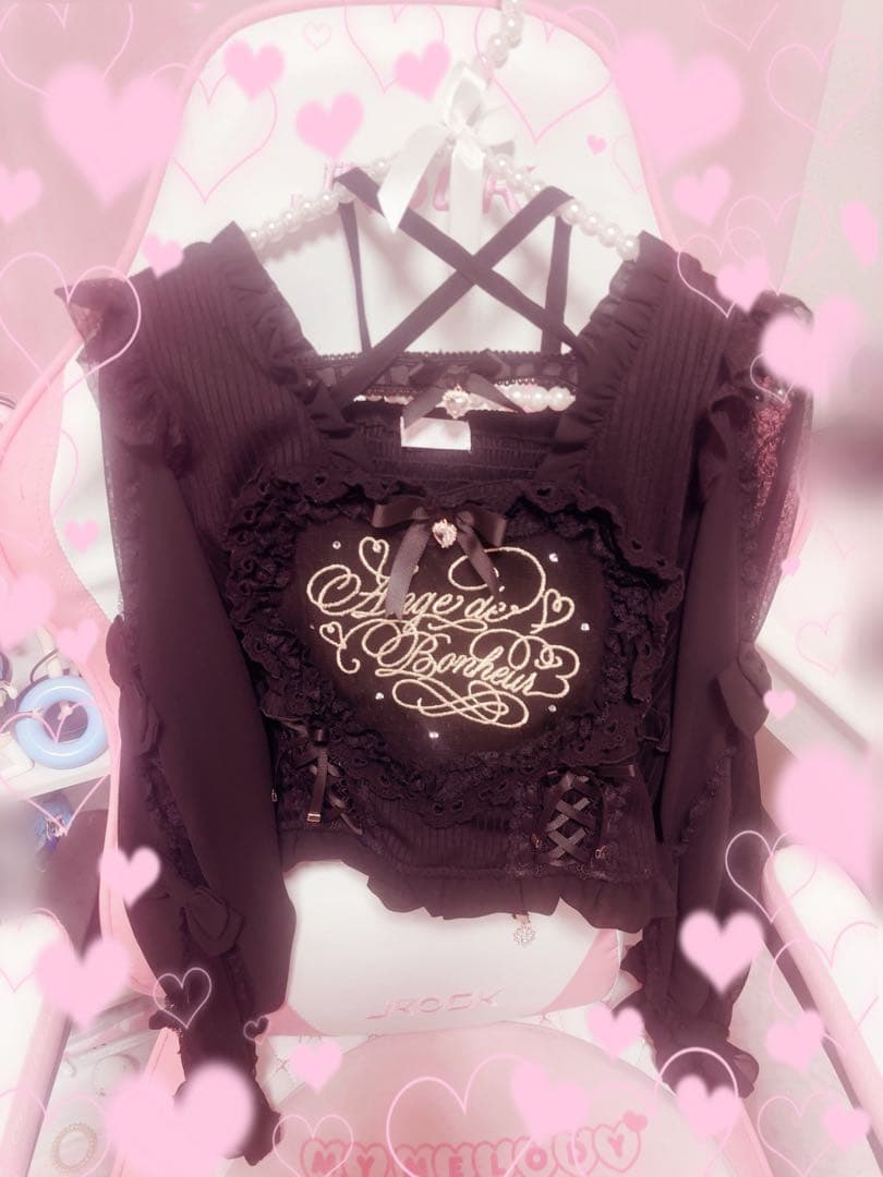 リズリサ♥ フリルハートリボンスリーブトップス - メルカリ